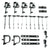 1968 Mustang Wire Loom Mounting Kit, 24 pcs