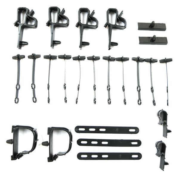 1968 Mustang Wire Loom Mounting Kit, 24 pcs