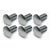 1965-1966 Mustang Shock Tower Bolt Set, fine thread, 6 pcs