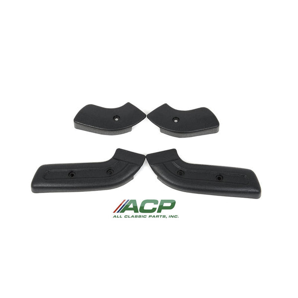1968-1970 Mustang Inner Seat Hinge Cover Set, Black, 4 pcs