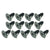 1967-1968 Mustang Convertible Well Liner Screw Set, Black, 13 pcs