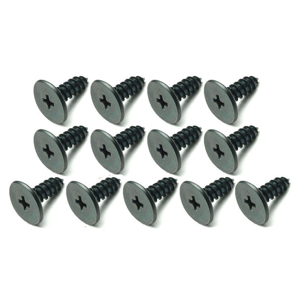 1967-1968 Mustang Convertible Well Liner Screw Set, Black, 13 pcs