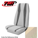 White/White 1971-1973 Mustang Two Front Buckets & Rear Seat Upholstery, Mach 1