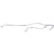 1968 Mustang Pre-Bent Rear Housing Brake Line, 8 cyl, 9 inches Axle, 28 Spline