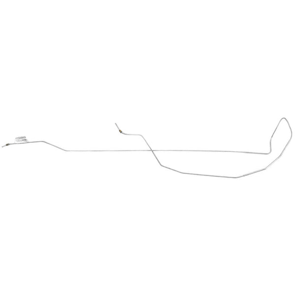 1964-1966 Mustang Pre-Bent Long Front To Rear Brake Line, Drum, Factory, Single Exhaust