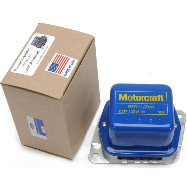1972 Mustang Voltage Regulator, w/Air, Blue, w/Yellow