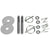 1965-1966 Mustang Hood Pin Kit, Shelby GT350/500