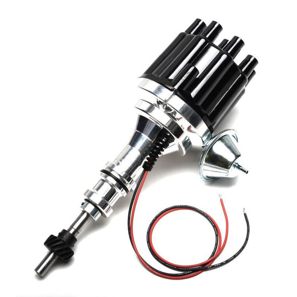 1965-1973 Mustang Pertronix Flamethrower Ignitor III Billet Distributor, V8 (289, 302), with Vacuum Advance
