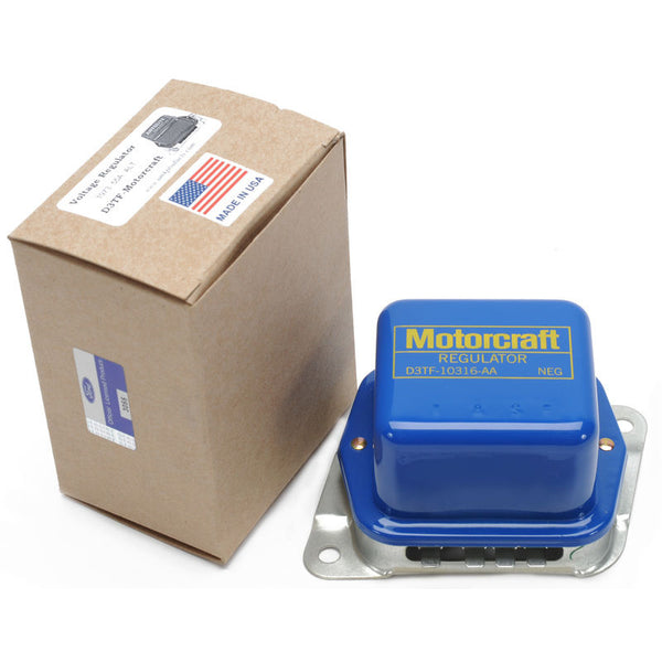 1973 Mustang Voltage Regulator, w/Air, Blue, w/Yellow
