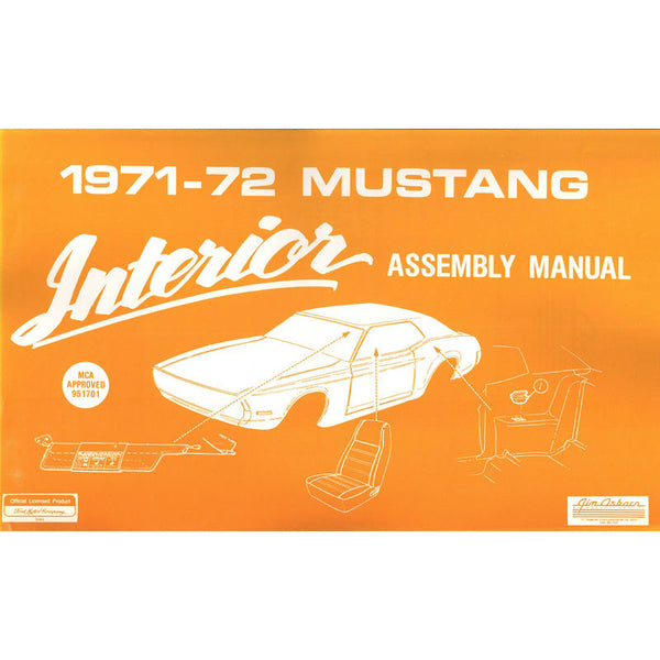 1971-1972 Mustang Interior Assembly Manual