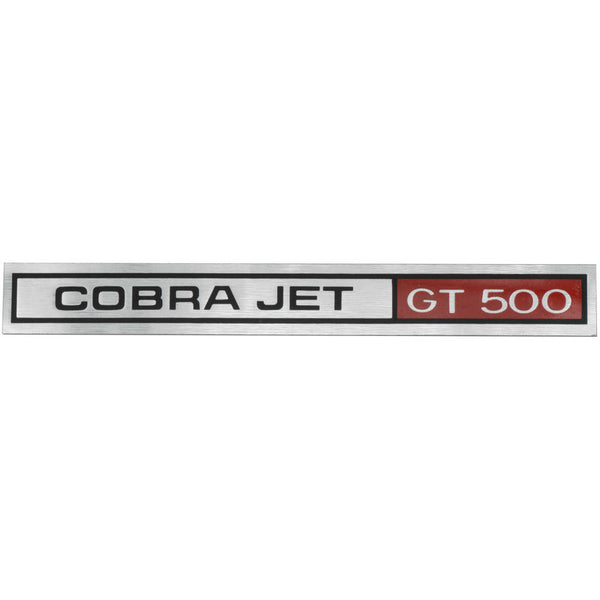 1969-1970 Mustang Dash Emblem Decal, Shelby GT500 Cobra Jet