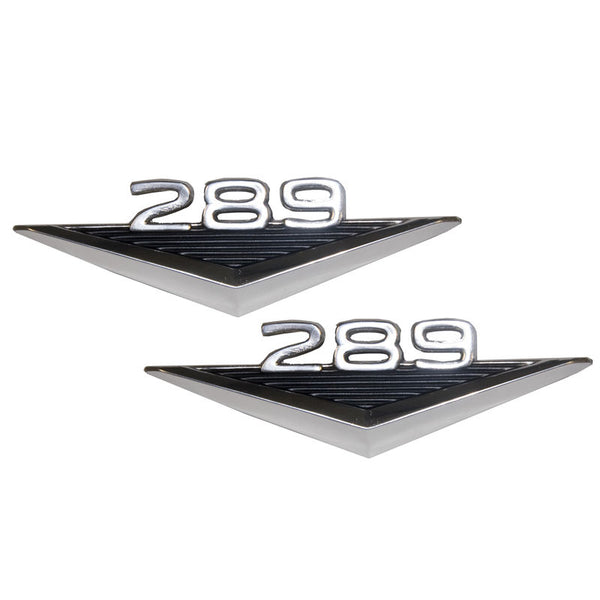 1965-1966 Mustang Fender Emblem, Engine Designation, 289, Concours