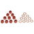 1969-1973 Mustang Differential Nut & Washer Kit, Cadium, red chromate & wax