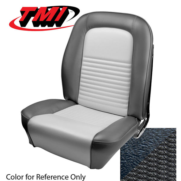 1967 Mustang Two Front Buckets & Rear Seat Upholstery, Shelby, Conv, Black