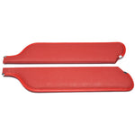 Coupe/Fastback / Bright Red 1965-1966 Mustang Sunvisor Pads