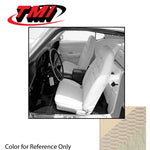 Coupe / White 1970 Mustang Two Front Buckets & Rear Seat Upholstery, Deluxe