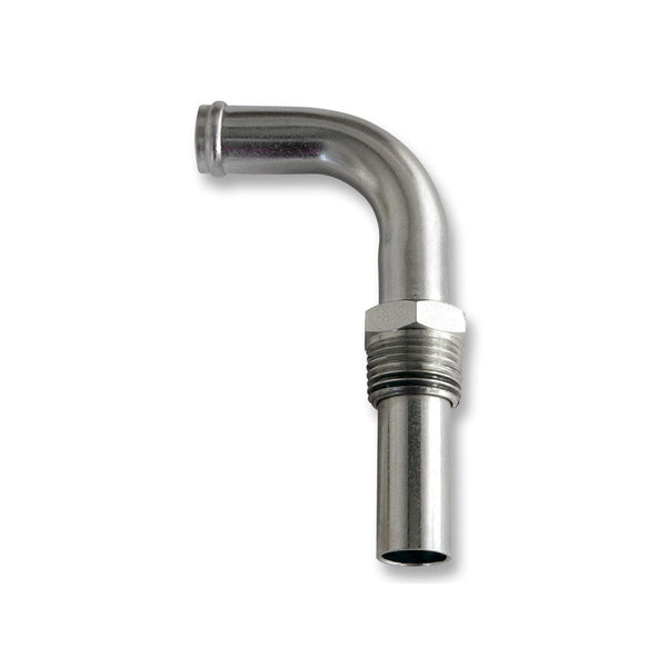 1969-1970 Mustang Heater Hot Water Bypass Elbow, 428, Silver zinc
