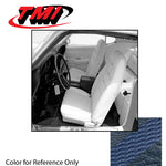 Coupe / Blue 1970 Mustang Two Front Buckets & Rear Seat Upholstery, Deluxe