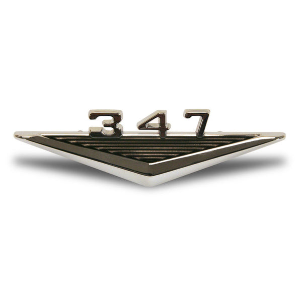 1965-1966 Mustang Fender Emblem, Engine Designation, 347