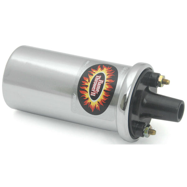 1965-1973 Mustang Pertronix Flame Thrower Coil, Chrome, 40,000 volts