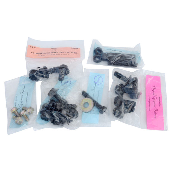 1969-1970 Mustang Air Conditioning Hardware Kit, 390, 428, 28 pcs
