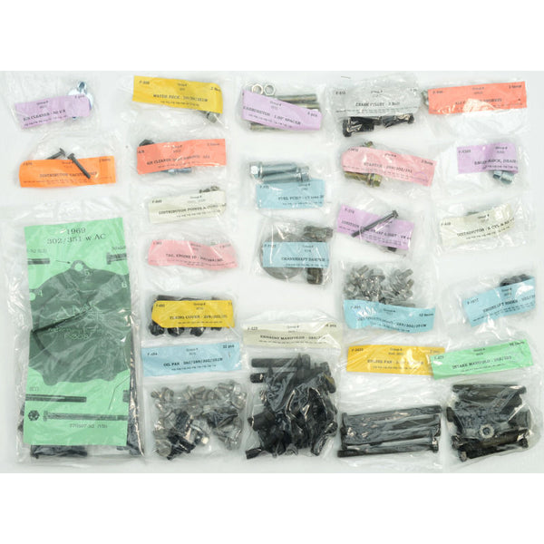 1969 Mustang Master Engine External Fastener Kit, 302, w/AC