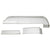1967 Mustang Brushed Aluminum Dash Trim Insert Set, 3 pcs