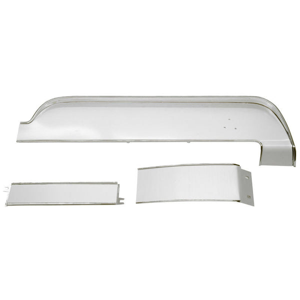 1967 Mustang Brushed Aluminum Dash Trim Insert Set, 3 pcs