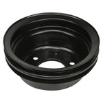 1965-1966 Mustang Crankshaft Pulley, 8 cyl, 289, 2 Belt, Black, 3 Bolt Pattern