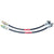 1967-1970 Mustang Front Brake Hose, Braided Stainless Steel, Drum