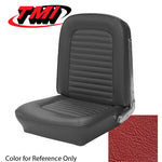 Convertible / Red 1965 Mustang Two Front Buckets & Rear Seat Upholstery, Standard
