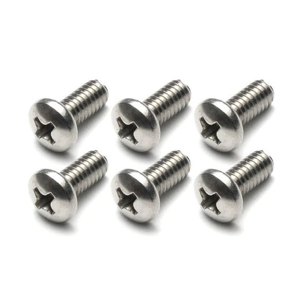 1970-1973 Mustang Headlight Retainer Ring Mounting Screw Set, SS, 6 pcs