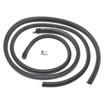 1965-1966 Mustang Roof Side Rail Weatherstrips, Cpe, w/Fasteners, USA