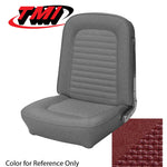 Convertible / Red 1966 Mustang Two Front Buckets & Rear Seat Upholstery, Standard