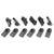 1965-1970 Mustang Fender Bolt U-Nut Set, Economy, 12 pcs
