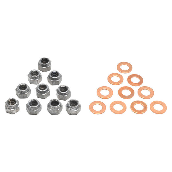 1965-1968 Mustang Differential Nut & Washer Kit, Cadnium & wax finish