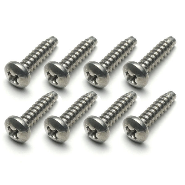 1969 Mustang Headlight Retainer Ring Mounting Screw Set, SS, 8 pcs