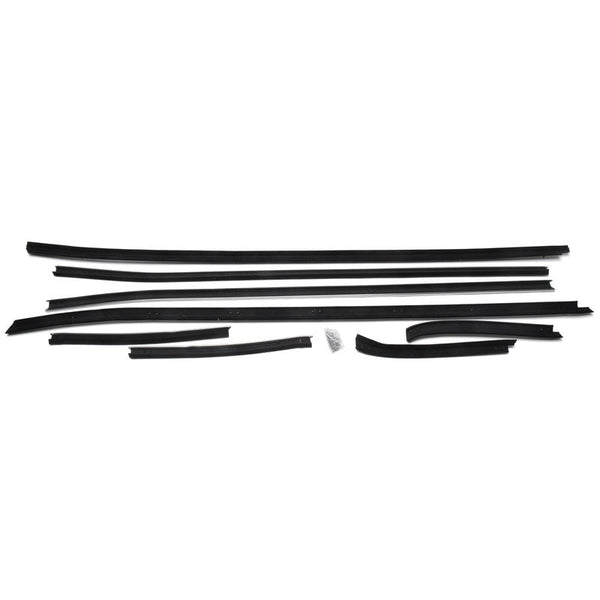 1971-1973 Mustang Windowfelt Kit, Door & Quarter, Cpe, 8 pcs, USA