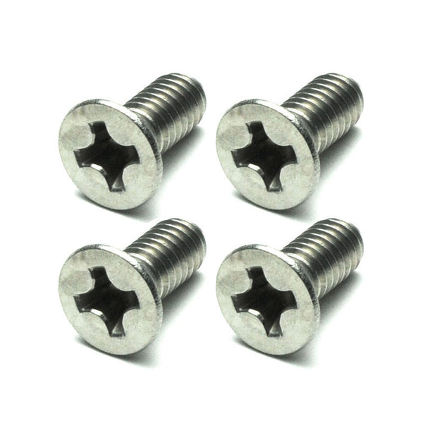 1964-1970 Mustang Door Latch Striker Plate Screw Set, SS, 4 pcs