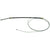 1969-1970 Mustang Rear Parking Brake Cable, 6 cyl, RH, After 2/17/69