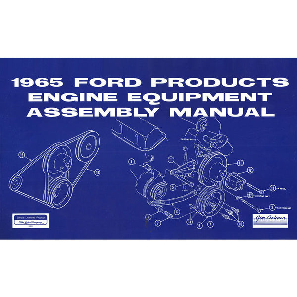 1965 Mustang Engine Assembly Manual