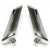 1965-1966 Mustang Inside Door Handles, Pony, Leather w/Chrome Finish
