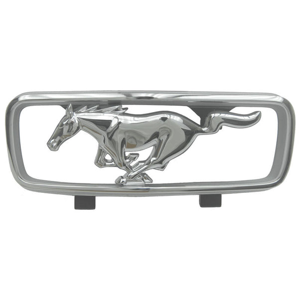 1966 Mustang Grille Ornament, Pony in Corral, Std, w/o Side Tabs