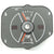 1969 Mustang Fuel & Temperature Gauge (Pack), Black