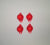 1965-1966 Mustang Instrument Panel Filter Set, Red, 4 pcs