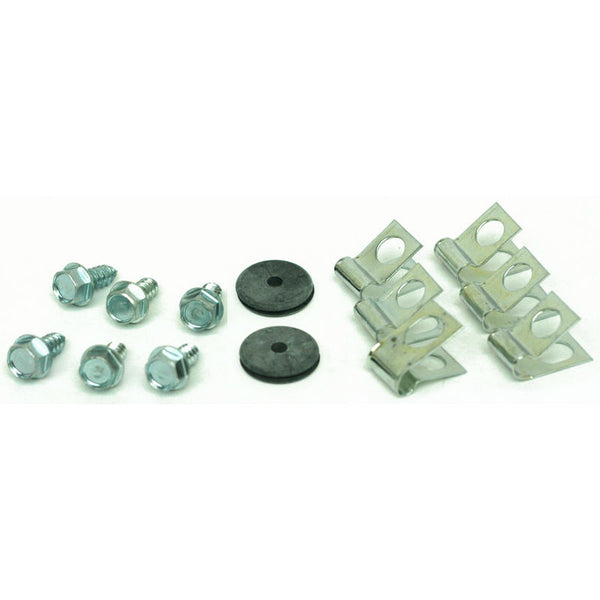 1967-1969 Mustang Pre-Bent Front Brake Line Hardware Kit, Clips & Grommets