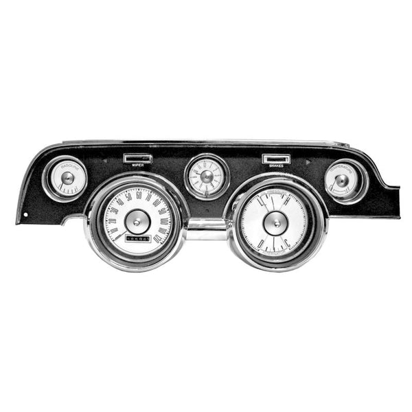 1967-1968 Mustang White Face Gauge Decal Set, 11 pcs