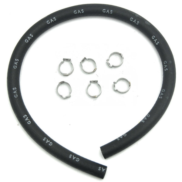 1964-1968 Mustang Rubber Fuel Line, 5/16 inches, Incl. 6 Clamps