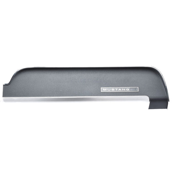 1967-1968 Mustang Dash Upper Trim, Black Camera Case Finish, RH
