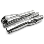 1967-1969 Mustang Exhaust Tips, RH & LH, Concours Rolled Tip, Stainless